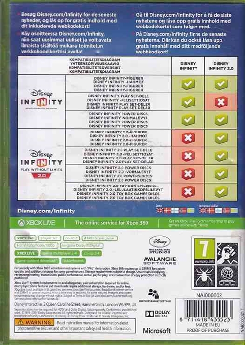 Disney Infinity Play Without Limits 02 - XBOX 360 (B Grade) (Genbrug)